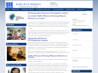 Immigration Traffic Driving Offences Solicitors Lawyers in London