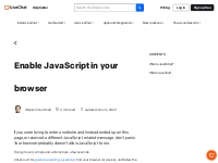 Enable JavaScript in your browser | LiveChat Help Center