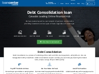 Debt Consolidation Loans | Debt settlement | Loan Center Canada