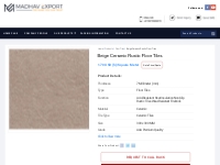 Beige Ceramic Rustic Floor Tiles Exporter, Manufacturer, Supplier, Who