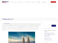 Apply For Malaysia eVisa Online | Malaysia eVisa Application