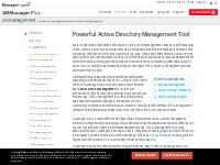 Active Directory Management Tool | AD User Management Software | ADMan