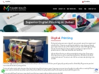 Digital Printing Dubai | Digital Printing Company UAE | Mavens Touch