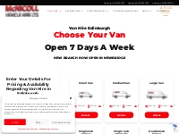 Van Hire Edinburgh | McNicoll Vehicle Hire LTD | All Sizes Of Van For 