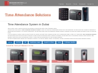 Time Attendance Solutions & Biometric Systems in Dubai, UAE, Abu Dhabi