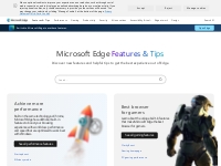 Microsoft Edge Features   Tips