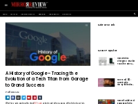 History of Google - From 1996 to 2022 | Mirror Review (Updated 2023)