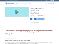 US Google Play Gift Card [Email Delivery] - MOESGIFTCARDS