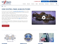OEM Control Panel Manufacturer | M-Tech Control