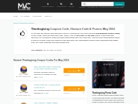 Thanksgiving Promo Codes, Coupons Code December 2023