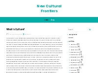 New Cultural Frontiers -