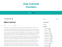 Blog Archives - New Cultural Frontiers