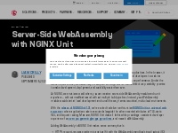 Server-Side WebAssembly with NGINX Unit - NGINX