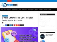 How People can Find Social Media Accounts?