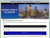 Notary Public Covent Garden,Holborn,West End of London