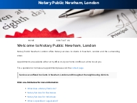 Notary Public Newham, London