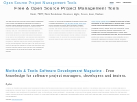 Free and Open Source Project Management Tools