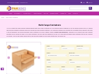 Discounted Bulk Cargo Containers | PakBoxes