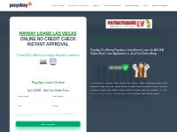 Payday Loans Las Vegas, No Credit Check Loans Nevada : PaydayLV