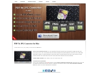 PDF to JPG Converter for Mac - Convert PDF to JPG, PNG, BMP, GIF & TIF