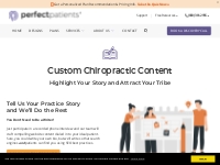 Chiropractic Website Content About You | Perfect Patients