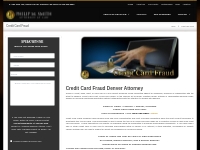 Denver Credit Card Fraud Defense Lawyer | White Collare Crimes Attorne