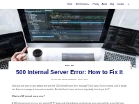 500 Internal Server Error: How to Fix It | Pinoy SEO Services Philippi