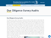 Best Due Diligence Survey Audits ( 2023 ) - Precision Surveys (INDIA) 