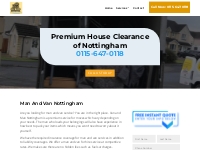 Man and Van Nottingham | Premium House Clearance of Nottingham
