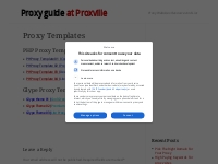 Proxy Templates - Proxville.Com | Proxy Resource And List