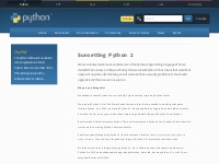Sunsetting Python 2 | Python.org