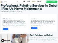 Professional Painting Services in Dubai | Rise Up Home Maintenance | R