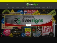    River Signs: Best Custom Signs   Banners Online