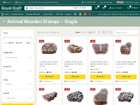 Discover the handcrafted intricate Animal Wooden Stamps - Single desig