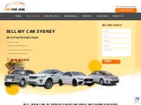 Sell My Car Sydney - Great Way To Sell Your Car For Cash UpTo $8999
