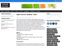 Open Source Kanban Tools for Lean Project Management