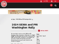 2024 SEMA and PRI Washington Rally | Specialty Equipment Market Associ
