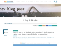 New ShinyStat website-From Analytics to Marketing Automation