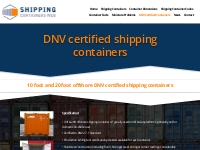 DNV Certified Containers | Shipping Containers Web