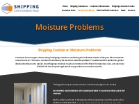 Moisture Problems | Shipping Containers Web