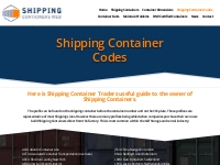 Shipping Container Codes | Shipping Containers Web