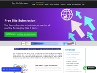 Free Site Submission | Free Search Engine Submission | Add URL Free
