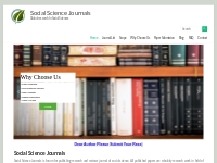 Social Science Journals | Humanities   Social Science Index Journals