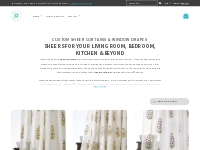 Custom Sheer Curtains   White Window Panels | Spiffy Spools