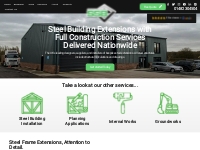 Steel Building Extensions with Full Groundworks Services | SSB