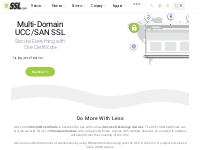 UCC/SAN SSL Certificates for Multi-domain - SSL.com