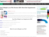 Top 5 Weight Loss Pills Review 2024: Best Diet Supplements That Work