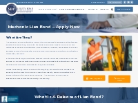 Mechanic s Lien Bond - Lien Release Bond | Surety Bond Professionals