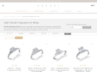 Split Shank Engagement Rings by Sylvie - Split Shank Rings