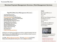Merchant Payment Management Services | Risk Management Services - Term
